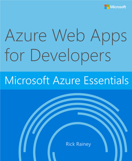 Azure Web Apps for Developers Microsoft Azure Essentials