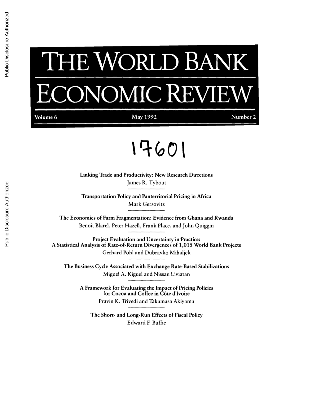 World Bank Document