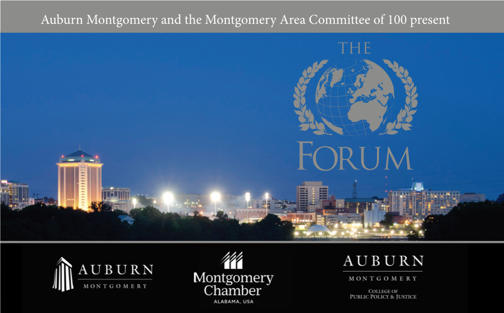 Auburn Montgomery and the Montgomery Area Committee of 100 Present