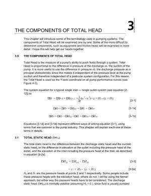 The Components of Total Head