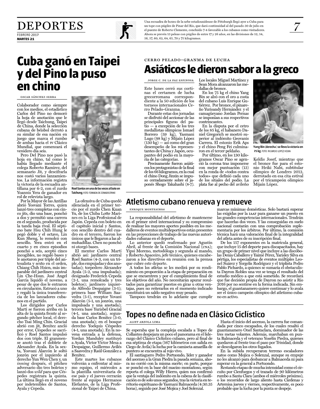 Cuba Ganó En Taipei Y Del Pino La Puso En Chino