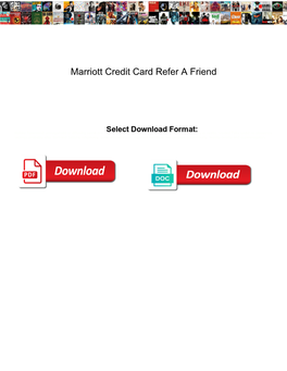 Marriott Credit Card Refer a Friend