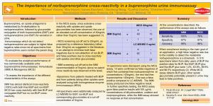 The Importance of Norbuprenorphine Cross Reactivity In
