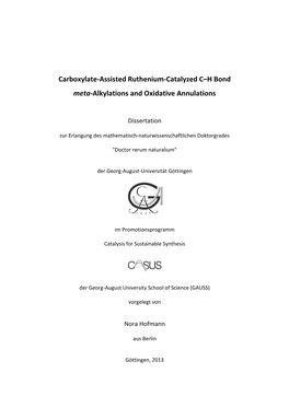 Carboxylate-Assisted Ruthenium-Catalyzed C–H Bond Meta-Alkylations and Oxidative Annulations