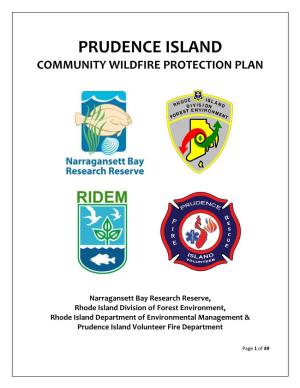 Prudence Island Community Wildfire Protection Plan