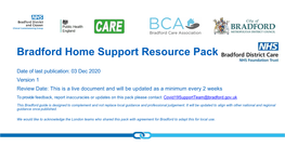 Bradford Home Support Resource Pack