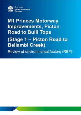 M1 Princes Motorway Improvements Stage 1 Picton Road to Bellambi