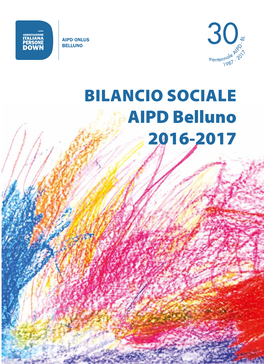 AIPD Belluno 2016-2017 a Cura Di: Giovanni Cappellari, Laura Cappellari, Maria Paolina De Nale