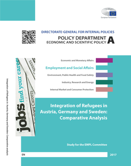 Integration of Refugees in Austria, Germany and Sweden: Comparative Analysis
