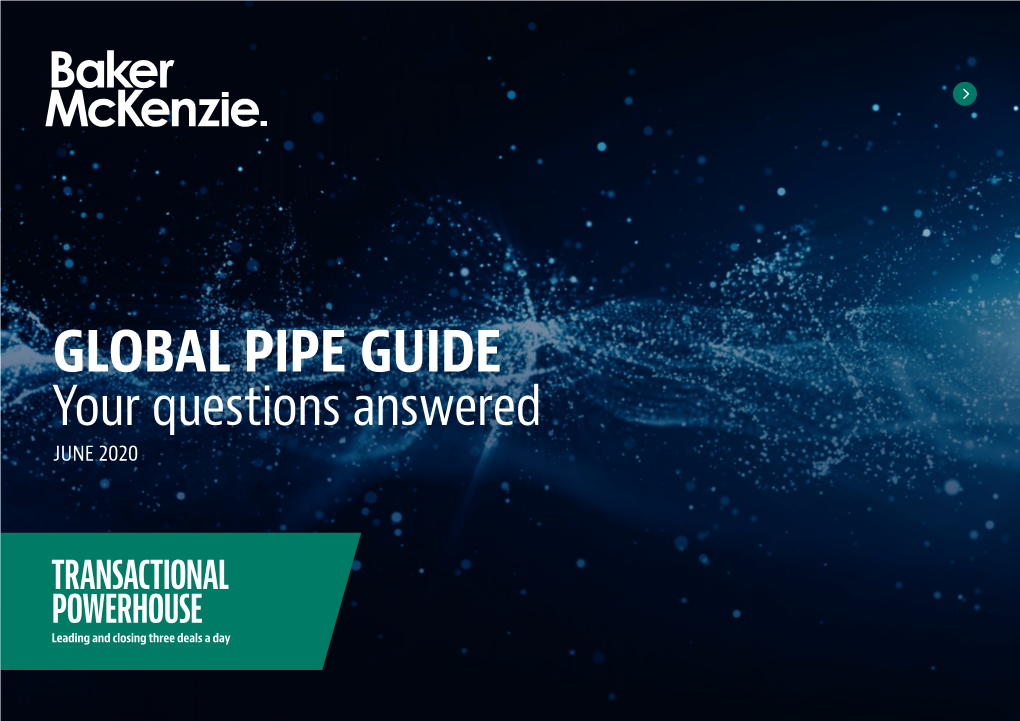 GLOBAL PIPE GUIDE Your Questions Answered JUNE 2020