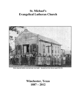 St. Michael's Evangelical Lutheran Church Winchester, Texas