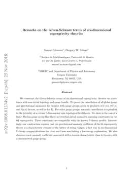 Remarks on the Green-Schwarz Terms of Six-Dimensional Supergravity