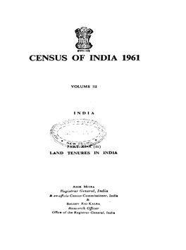 Land Tenures in India, Part XI-A (Iii)