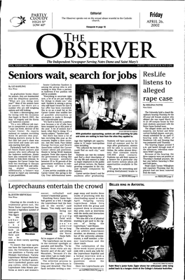 Seniors Wait, Search for Jobs Res Life