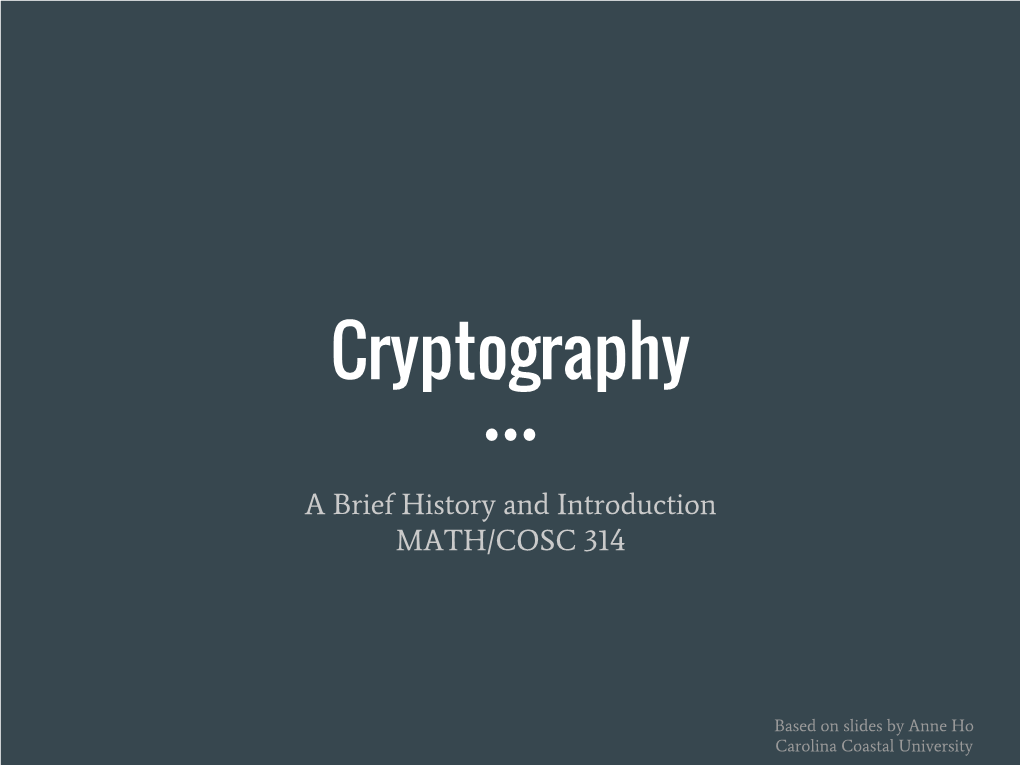 Cryptography