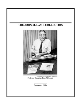 The John M. Lamb Collection