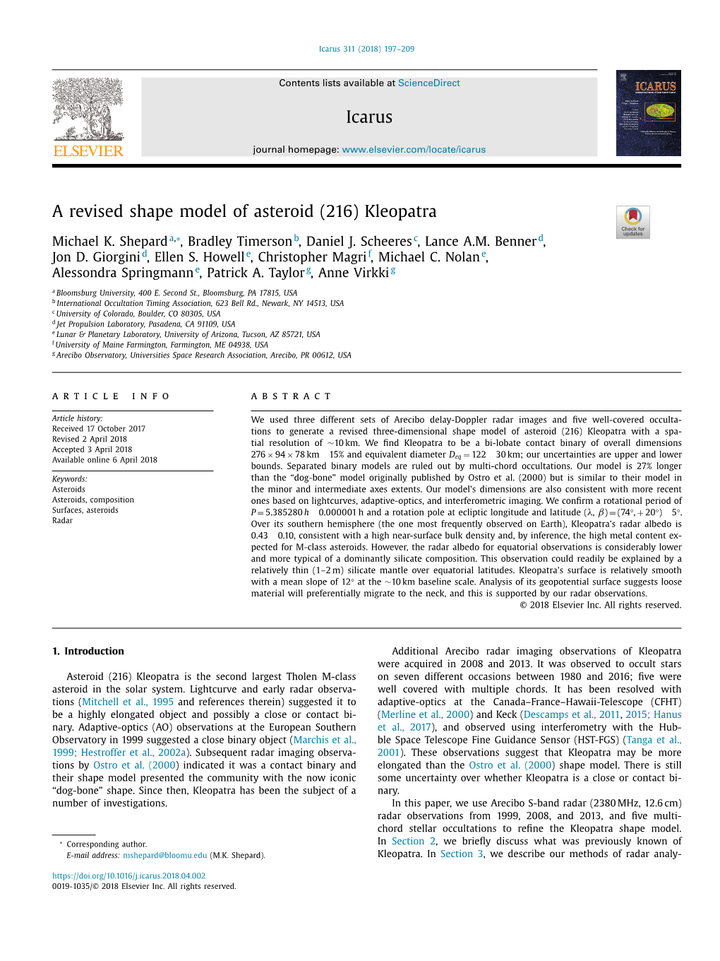 A Revised Shape Model of Asteroid (216) Kleopatra