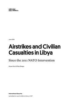 Airstrikes and Civilian Casualties in Libya