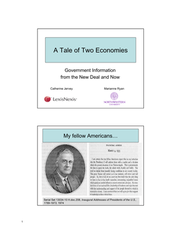 A Tale of Two Economies