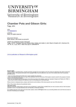 University of Birmingham Chamber Pots and Gibson Girls