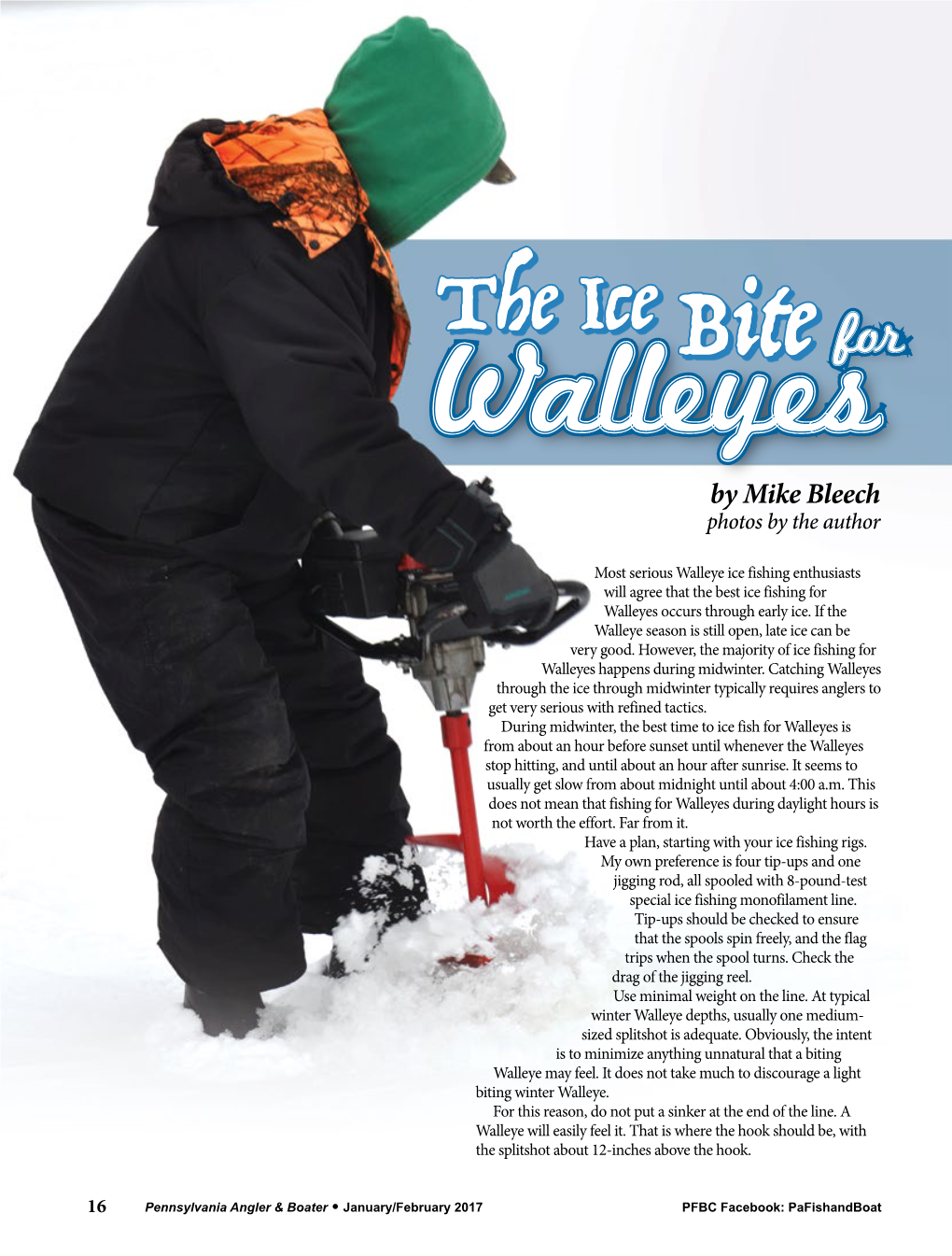 The Ice Bite for Walleyes by Mike Bleech