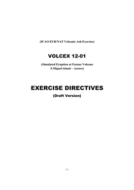 EXERCISE DIRECTIVES (Draft Version)