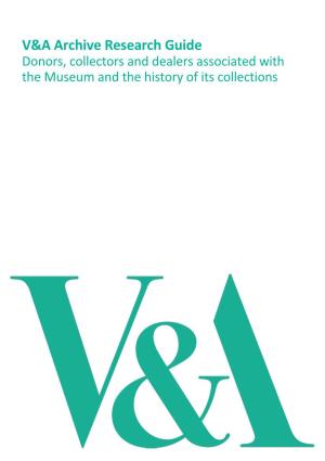 V&A Archive Research Guide