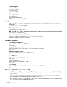 Adrian Del Maestro's CV.PDF