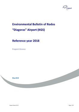 Environmental Bulletin Rhodes Airport