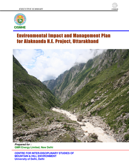 Environmental Impact and Management Plan for Alaknanda