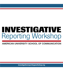 Investigativereportingworkshop.Org OVERVIEW