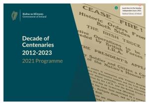 Decade of Centenaries 2012-2023 2021 Programme Contents