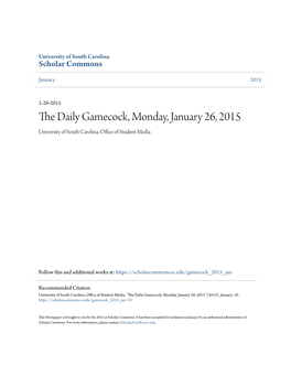 The Daily Gamecock, Monday, January 26, 2015