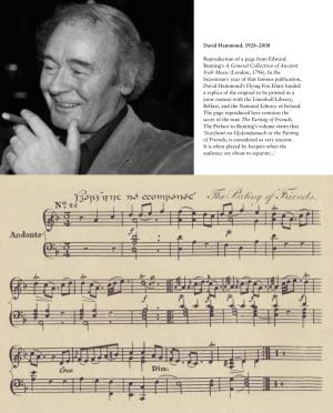 David Hammond, 1928–2008 Reproduction of a Page