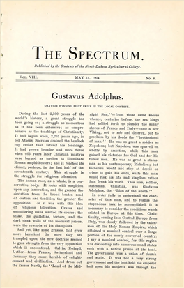 THE SPECTRUM. Published by the Students of the North Dakota Agricultural College