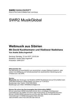 SWR2 Musikglobal