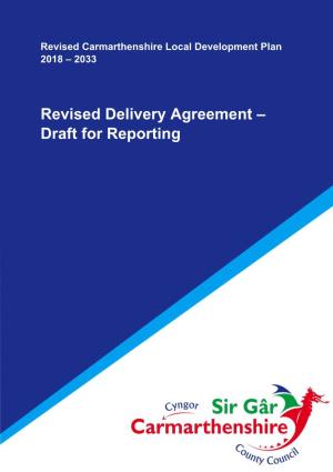 Revised Delivery Agreement – Draft for Reporting