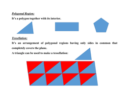 It's an Arrangement of Polygonal Regions Having O