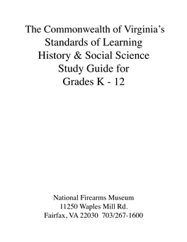 Standards of Learning History & Social Science Study
