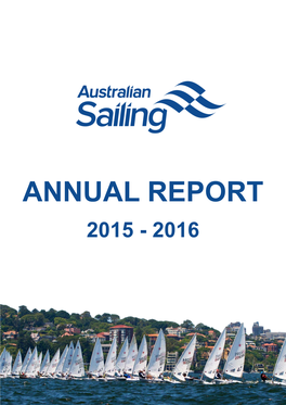 Annual Report 2015 - 2016 Message from the Australian Sports Commission