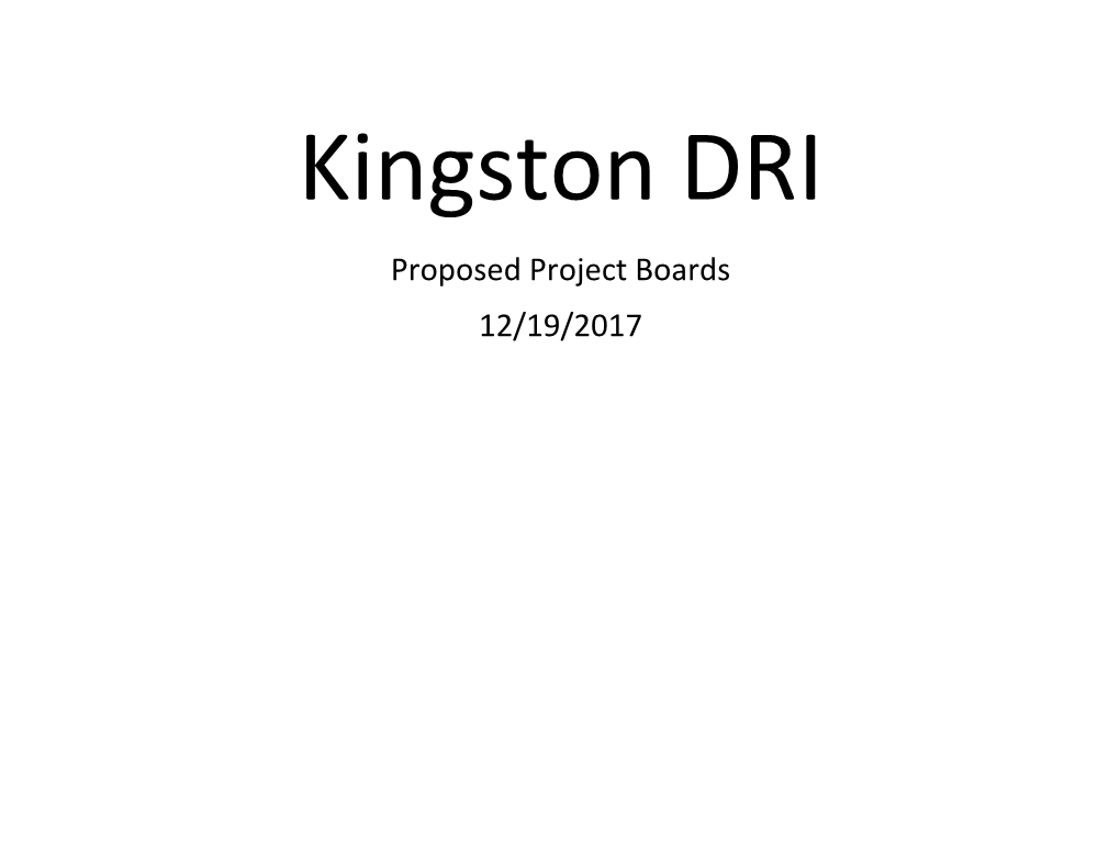 Proposed Project Boards 12/19/2017 VOLUNTEER FIREMAN’S HALL and MUSEUM
