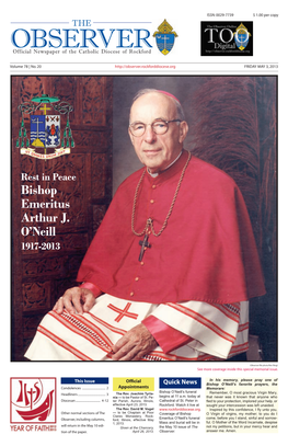 Bishop Emeritus Arthur J. O'neill