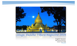 Sitagu Buddha Vihara Magazine 2016