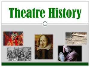 Theatre History Project Assignments