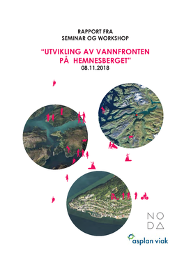 “Utvikling Av Vannfronten På Hemnesberget” 08.11.2018 Bakgrunn