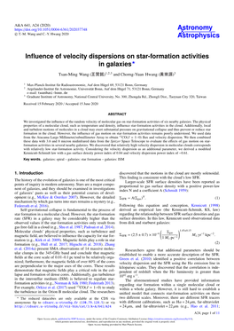 Influence of Velocity Dispersions on Star-Formation Activities in Galaxies