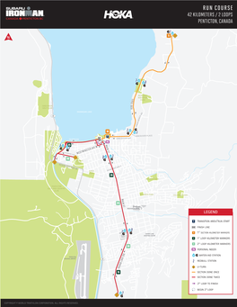 RUN COURSE 42 KILOMETERS / 2 Loops PENTICTON, CANADA