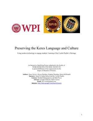 Preserving the Keres Language and Culture