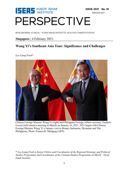 Wang Yi's Southeast Asia Tour: Significance and Challenges