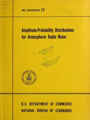 Amplitude-Probability Distributions for Atmospheric Radio Noise